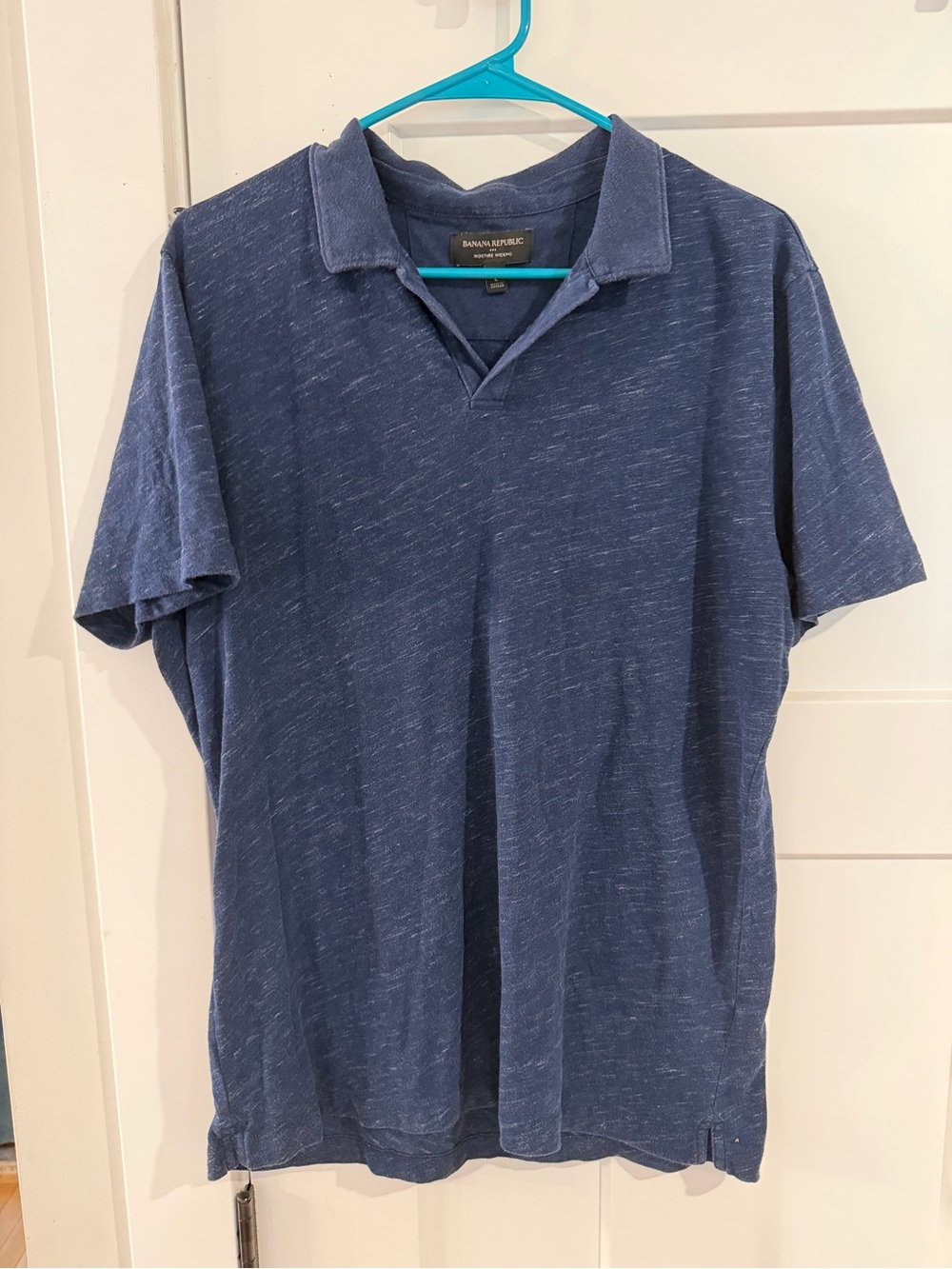 Banana Republic Men’s Navy Heather Polo